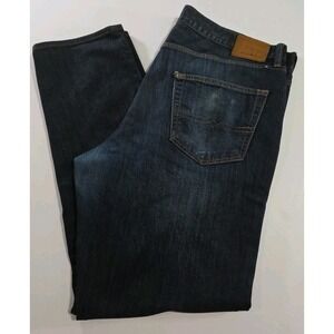 Lucky Brand Athletic Fit Straight Dark Wash Denim Jeans Men Size 38x32